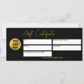 Geschenkgutschein für moderne Business-Logos Schwa (Vorderseite)