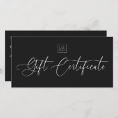 Geschenkgutschein für moderne Chic-Skriptfirmen (Vorne/Hinten)