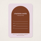 Geschenkgutschein für moderne einfache Earth Tones (Rückseite)