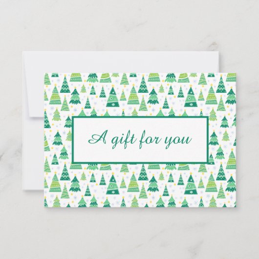 Geschenkgutschein für moderne Ferien (Vorderseite)