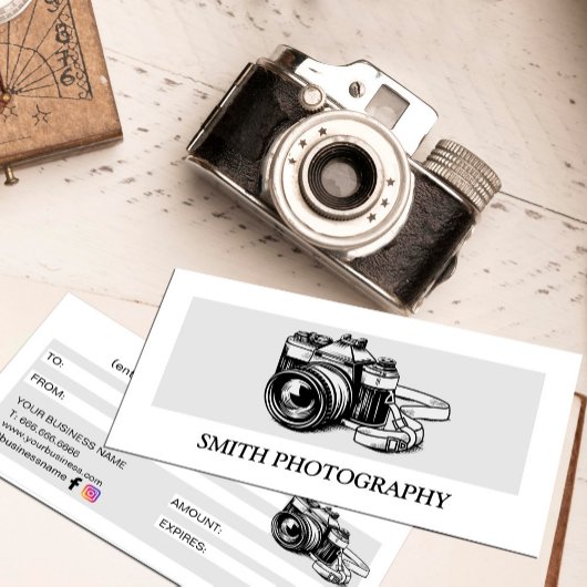Geschenkgutschein für moderne Fotografen