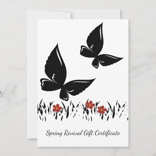 Geschenkgutschein für moderne Frühlingserlebnisse (Vorderseite)