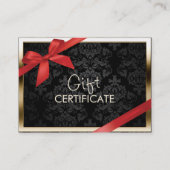 Geschenkgutschein für moderne Goldbarren Rabattkarte (Vorderseite)