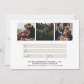 Geschenkgutschein für moderne kalligrafische Fotog (Rückseite)