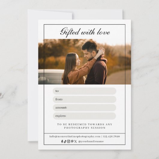 Geschenkgutschein für moderne Linde (Rückseite)