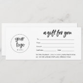 Geschenkgutschein für moderne Logos (Matte) (Vorne/Hinten)