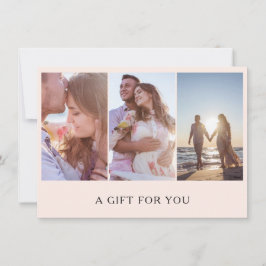 Geschenkgutschein für moderne Rosa Fotografie