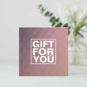 Geschenkgutschein für moderne Rose (Stehend Vorderseite)