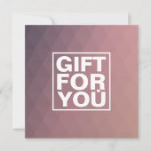 Geschenkgutschein für moderne Rose (Vorderseite)