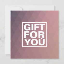 Geschenkgutschein für moderne Rose