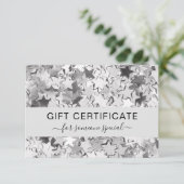 Geschenkgutschein für moderne Silberstars (Stehend Vorderseite)