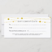 Geschenkgutschein für moderne und schicke Eventpla (Rückseite)