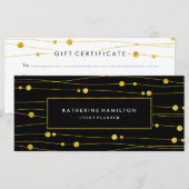 Geschenkgutschein für moderne und schicke Eventpla (Vorne/Hinten)