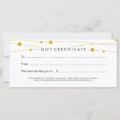 Geschenkgutschein für moderne und schicke Eventpla (Rückseite)