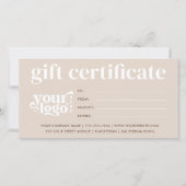 Geschenkgutschein für moderne Unternehmen mit benu (Vorderseite)