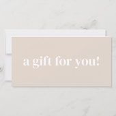 Geschenkgutschein für moderne Unternehmen mit benu (Rückseite)