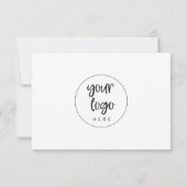 Geschenkgutschein für moderne Unternehmen mit Logo (Rückseite)