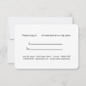 Geschenkgutschein für Mohnblumen (Rückseite)