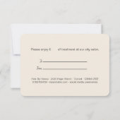 Geschenkgutschein für Mohnblumen (Rückseite)