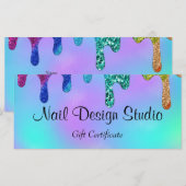 Geschenkgutschein für Nageldesign Studio (Vorne/Hinten)