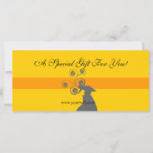 Geschenkgutschein für niedliche Spritzflaschen (Rückseite)