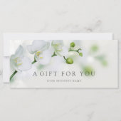 Geschenkgutschein für Orchideen (Vorderseite)