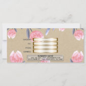 Geschenkgutschein für Peach Spring Watercolor Tuli (Rückseite)