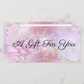 Geschenkgutschein für perlmuttfarbene Imitate (Vorne/Hinten)