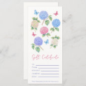 Geschenkgutschein für personalisierte Wasserfarben (Vorne/Hinten)