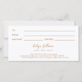 Geschenkgutschein für Pfirsichmarmor (Rückseite)