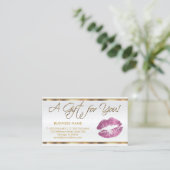 Geschenkgutschein für "Pink Lipstick" Rabattkarte (Stehend Vorderseite)