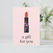 Geschenkgutschein für Pink Makeup Artist (Stehend Vorderseite)
