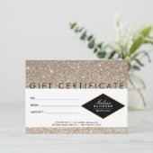 Geschenkgutschein für Platin-Glitzer und Glamour (Stehend Vorderseite)