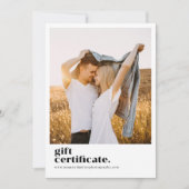 Geschenkgutschein für Retro-Typografie (Vorderseite)