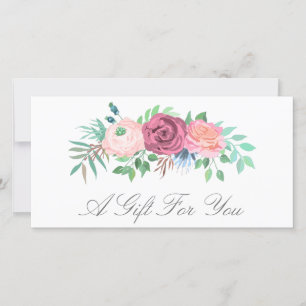 Geschenkgutschein für Rosa Blumenbeauty Salon