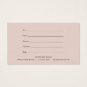 Geschenkgutschein für Rosa Glitzer Garland (Rückseite)