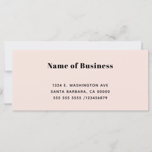 Geschenkgutschein für Rosa-Logo (Rückseite)