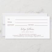 Geschenkgutschein für rosa Marmor (Rückseite)