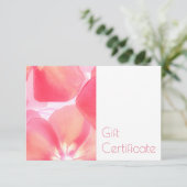 Geschenkgutschein für Rosa Weiße Flora (Stehend Vorderseite)