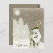 Geschenkgutschein für Rustikal Postkarte (Vorne/Hinten)