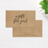 Geschenkgutschein für rustikale Kraft (Schreibtisch)