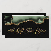 Geschenkgutschein für "Sage green" und "Gold" (Vorne/Hinten)