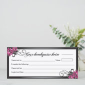 Geschenkgutschein für Salon (Stehend Vorderseite)