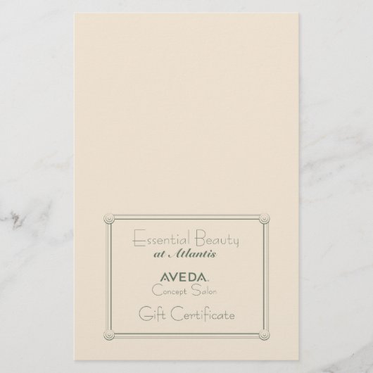 Geschenkgutschein für Salon (DIY-Faltung) Flyer (Vorne)