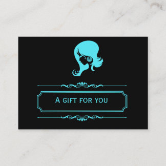 Geschenkgutschein für Salon (Turquiose) Rabattkarte