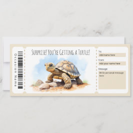 Geschenkgutschein für Schildkrötenliebhaber Einladung