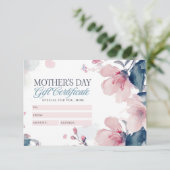 Geschenkgutschein für schöne Blumenmutter (Stehend Vorderseite)