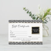 Geschenkgutschein für Schwarz und Weiß (Stehend Vorderseite)