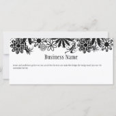 Geschenkgutschein für Schwarz und Weiß (Rückseite)