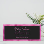 Geschenkgutschein für Schwarze & Imitate - Hot-Pin Einladung (Stehend Vorderseite)